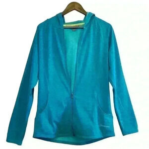 Cloudveil Fleece Hoodie, Turquoise, Size XL